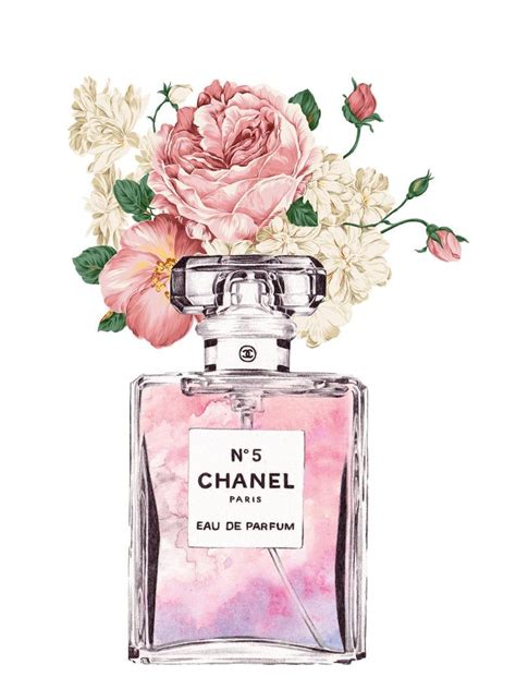 black chanel perfume bottle with pink flowers wall art|Chanel cologne black bottle.